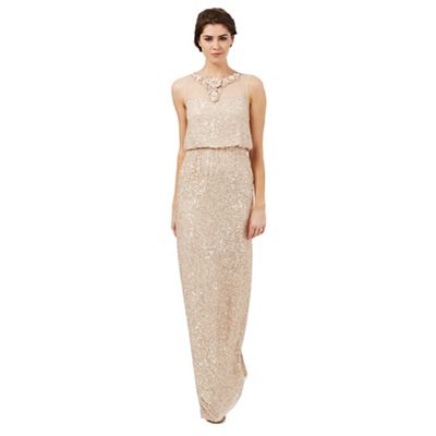 Butterfly by Matthew Williamson Rose pink 'Felicity' embellished evening dress